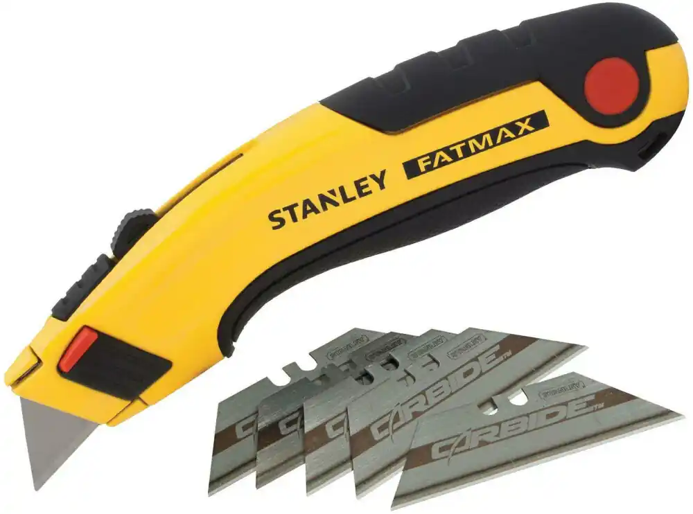 Merkproduct STANLEY FATMAX Uitschuifmes + 5 Carbide Reservemessen - 7-10-778