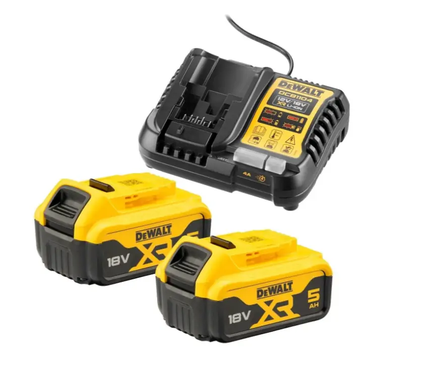 Weekendaanbieding DeWalt DCB1104P2-QW 18V XR ACCU STARTERPACK (2X DCB184 + XR MULTIVOLTAGE LADER)