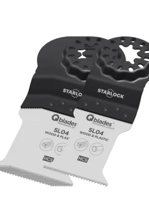Qblades Multitool Zaagblad Standaard HCS 35x50mm Starlock SL04 set van 11 stuks Merkproduct