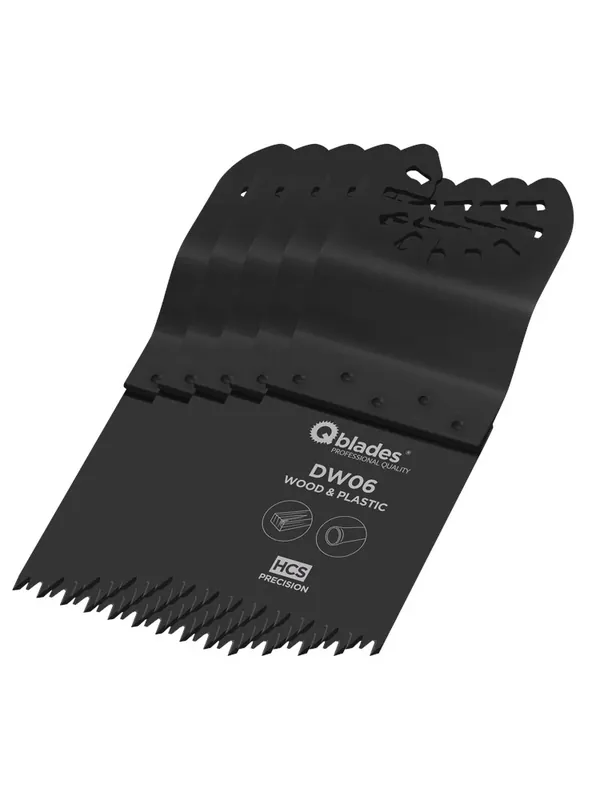 Actieprijs Qblades Multitool Zaagblad Precision 34x40mm HCS DW06 5st