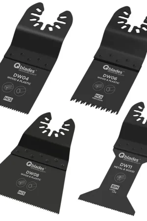 Gecertificeerd Qblades Multitool Zaagbladenset Hout en Metaal DW92 4st