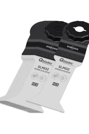 Betrouwbaar Qblades Multitool Zaagblad Hout Standaard Starlock Max 42x78mm HCS SLM02 11st