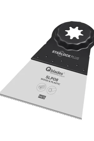 Qblades Multitool Zaagblad Hout Standaard Starlock Plus SLP08 65x50mm HSC 1st Koopje
