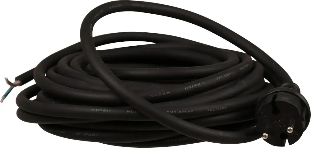 Korting Kelfort Aansluitsnoer met Stekker 2x1,5mm2 10m - 1524018