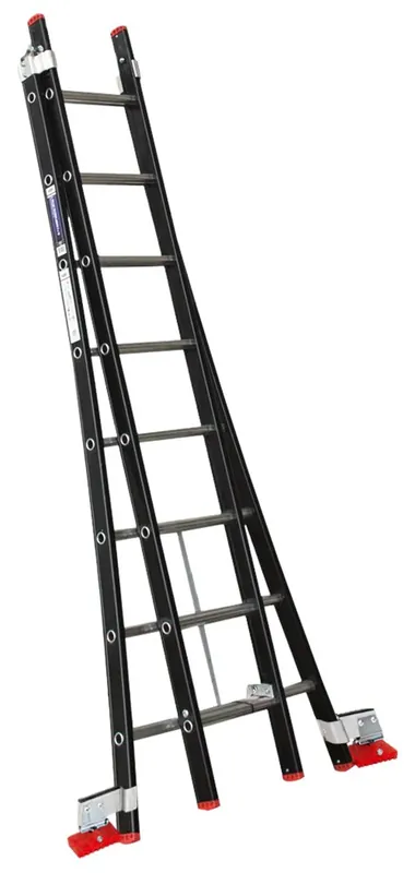 Kelfort REFORMLADDER 2X 8SP 3,50M ZWART GECOAT Dagaanbieding