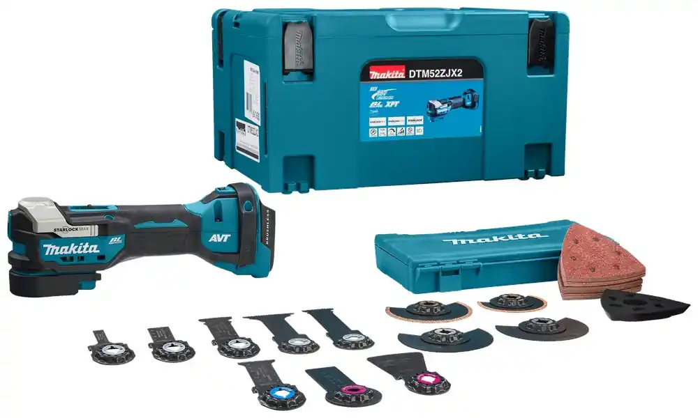 MAKITA DTM52ZJX2 18V MULTITOOL MET ACCESSOIRES Merkproduct