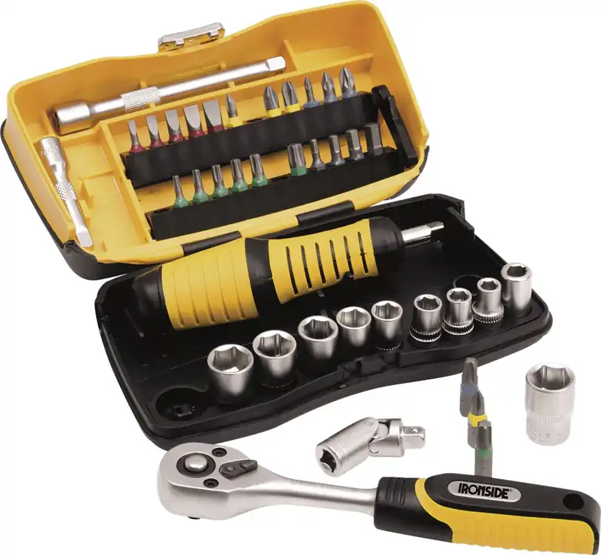 Direct Beschikbaar Ironside MINI BIT- EN DOPPENSET 1/4" 39DLG