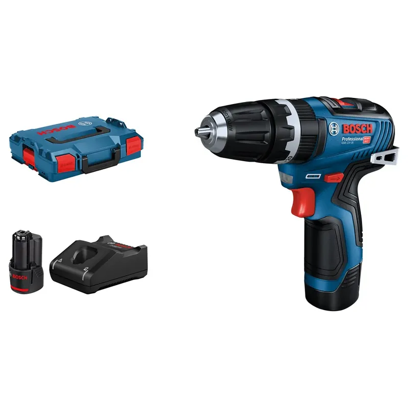 BOSCH GSB 12V-35 ACCU SCHROEFKLOPBOORMAC2X 3,0 AH, GAL 12V-40 Gecertificeerd