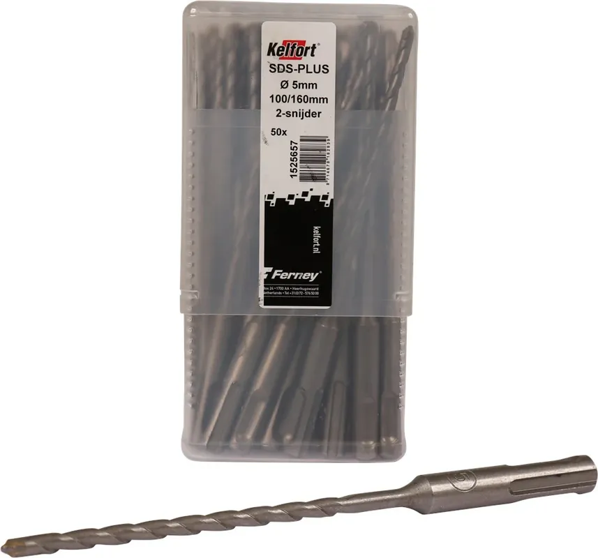 Kelfort HAMERBOOR SDS+ 5.0X100/160 - 50ST 2-SNIJDER Aanbieding