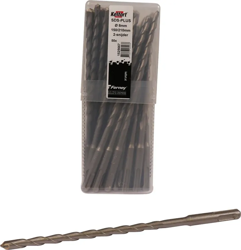 Kelfort HAMERBOOR SDS+ 8.0X150/210 - 50ST 2-SNIJDER Alleen Vandaag