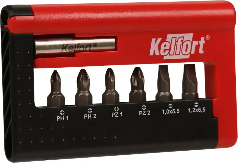 Goedkoop KELFORT BITSET 7-DLG IN KUNSTSTOF HOUDER