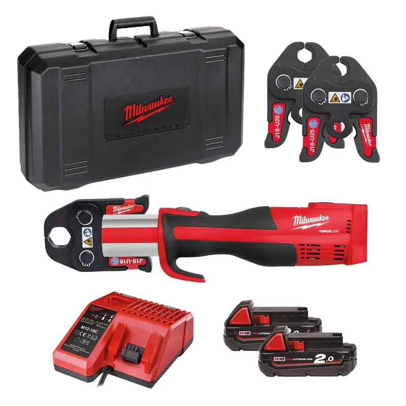 Koop Online Milwaukee M18 BLHPT-202CU SET M18 FORCE LOGIC PERSGEREEDSCHAP