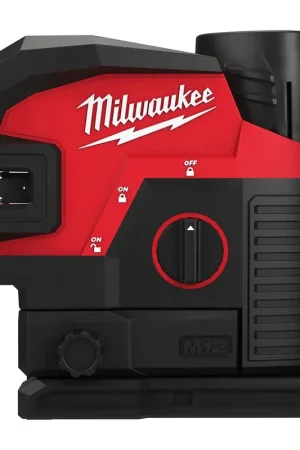 Fabrieksprijs MILWAUKEE® MILWAUKEE M12 CLLP4-301C M12 GROENE KRUISLIJNLASER/LOODLASER 4 PUNTEN