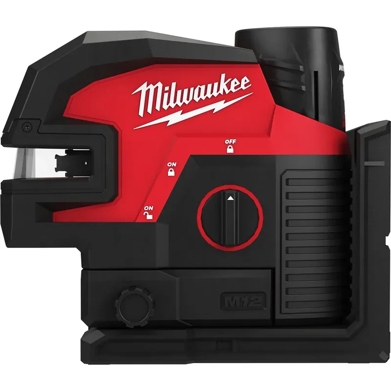 Fabrieksprijs MILWAUKEE® MILWAUKEE M12 CLLP4-301C M12 GROENE KRUISLIJNLASER/LOODLASER 4 PUNTEN