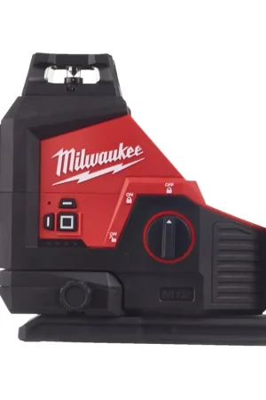 Voordeelprijs MILWAUKEE® MILWAUKEE M12 3PL-0C M12 DRIEDIMENSIONALE LASER MET 3 GROENE 360ø LASER CIRKELS