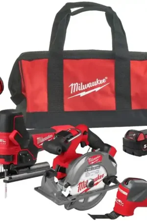 Direct Beschikbaar MILWAUKEE® M18 BLCPP5A-502B EU 1 X M18 BLDDRC, 1 X M18 BLIDRC, 1 X M18 FCS552, 1 X M18 BMT,