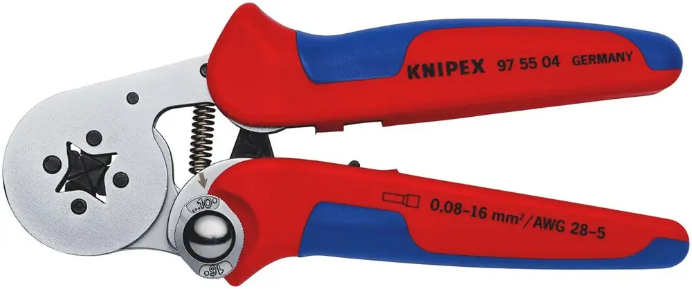 Betaalbaar KNIPEX CRIMPTANG VOOR ADEREINDHULZEN 97 55 04