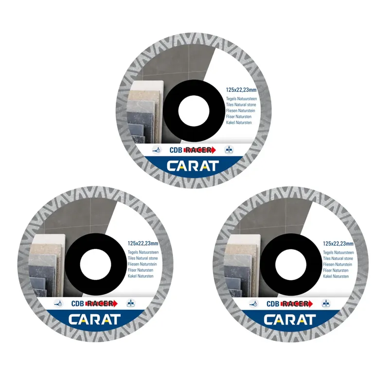 Tijdelijk Beschikbaar Carat CDBM RACER 3-Pack Diamantzaag Ø125x22,23mm - CDBM125A25
