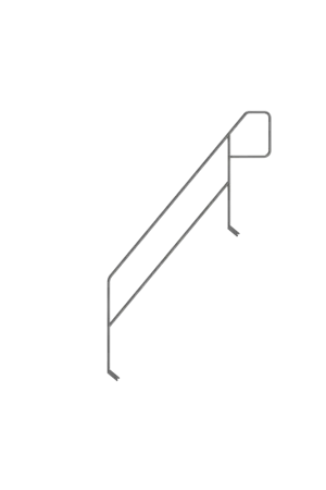 Dagaanbieding Scafom Bordestrap Binnenleuning Verlengd 2,57-3,07x2,16m - E04RS0685