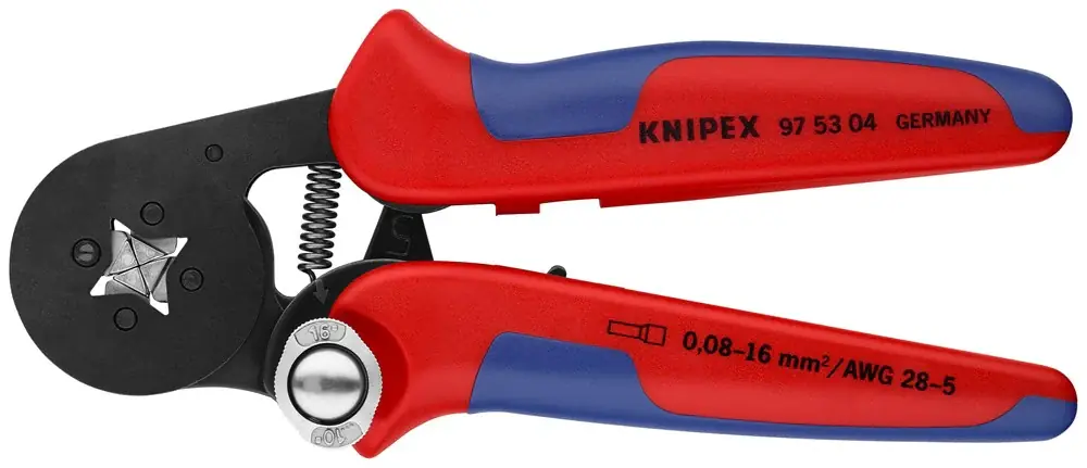 Laatste Kans KNIPEX KRIMPTANG 0,08-10MM+16MM ZELFSTELLEND