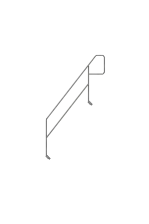 Scafom Bordestrap Binnenleuning Verlengd 2,57-3,07x2,00m - E04RS0593 Hoge Kwaliteit