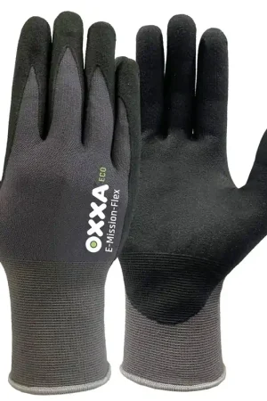 Finale Uitverkoop OXXA Premium ECO WERKHANDSCHOENEN OXXA E-MISSION -XL (10)FLEX - 52-200 - ZWART/GRIJS