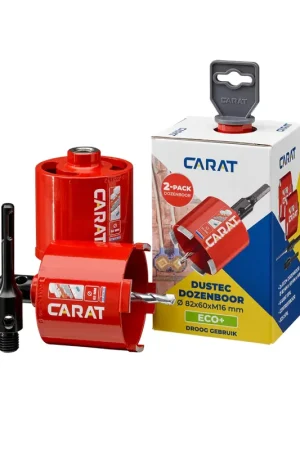 Aanbieding Carat 2-Pack ECO Dozenboor Ø82x60mm M16 - HTS082EA25