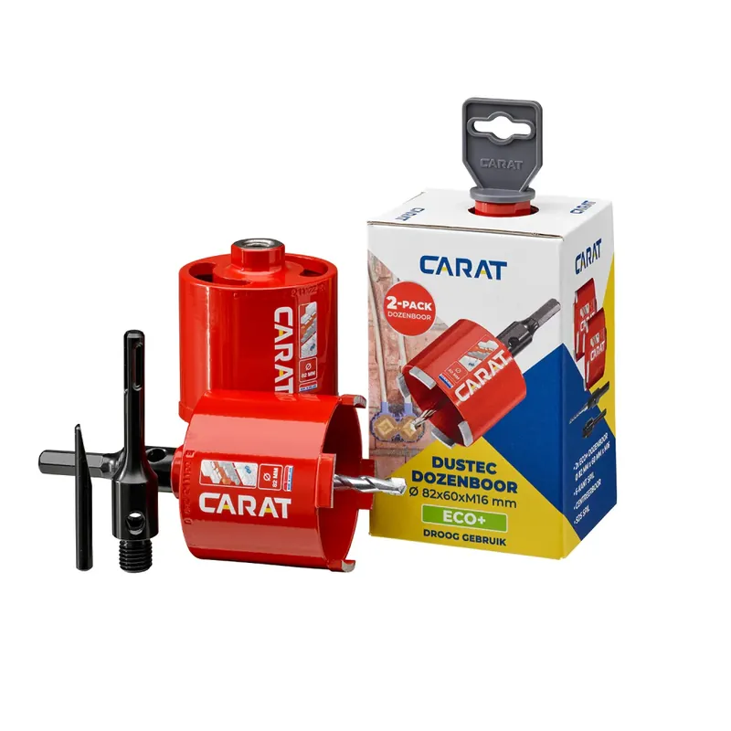 Aanbieding Carat 2-Pack ECO Dozenboor Ø82x60mm M16 - HTS082EA25