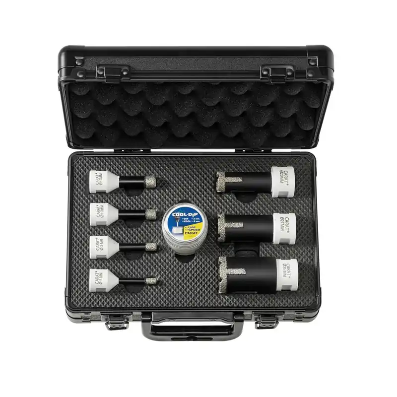 CARAT DROOGBOORSET M14 Ø6-8-10-12-20-27-35 MM TYPE EHSC Betrouwbaar