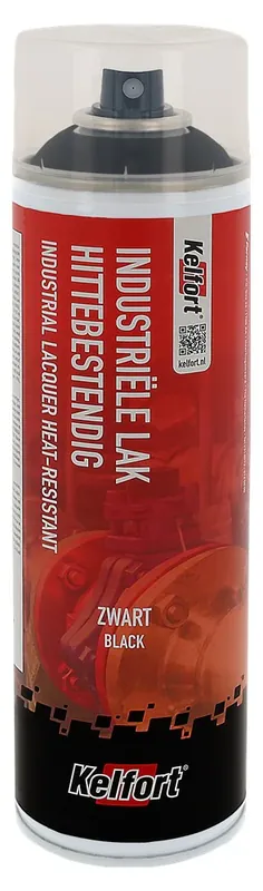 Gratis Retour KELFORT INDUSTRIELE LAK ZWART MAT HITTEBESTENDIG 500ML