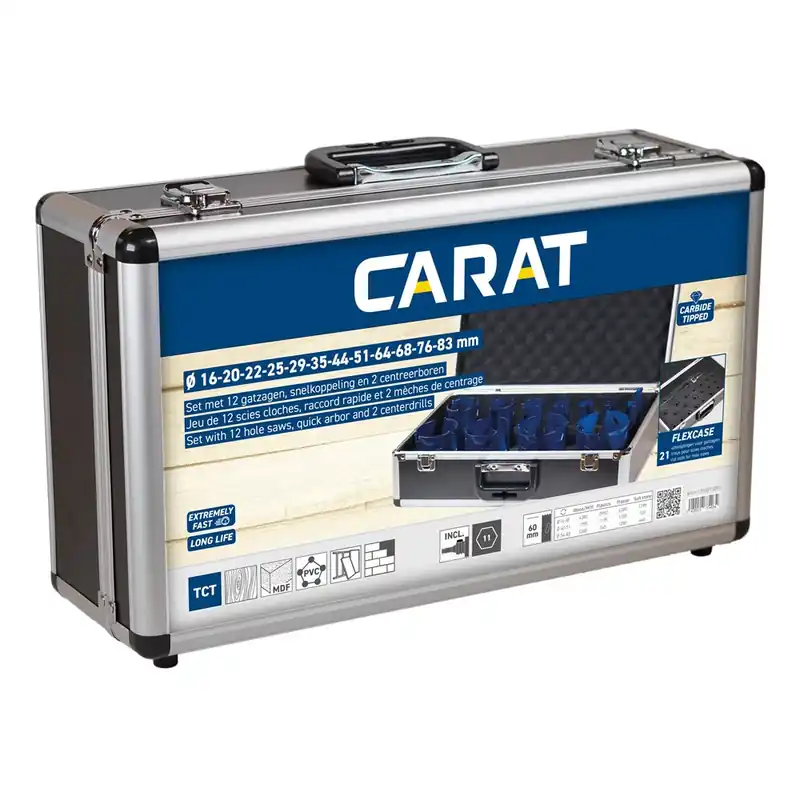 CARAT TCT GATZAGENSET 16,20,22,25,29,35,44,51,64,68,76MM Bestel Nu