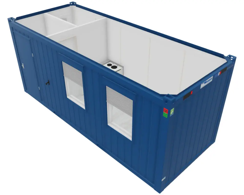 CONTAINEX Kantoorunit 20‘ met Sanitair en Minikeuken Hete Deal