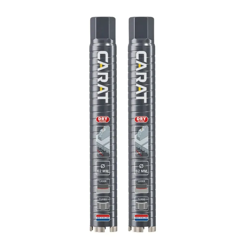 Goedkoop Carat DRY BETON MASTER 2-Pack Diamantboren Ø62x300mmx5/4″ UNC