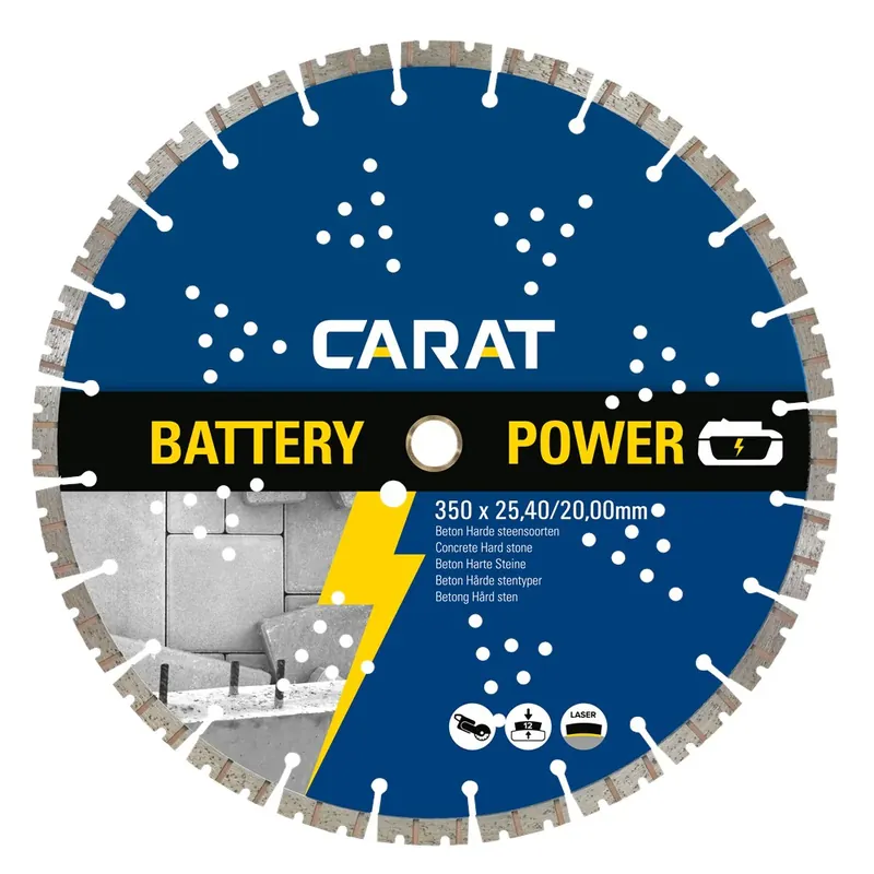 Finale Uitverkoop Carat Diamantzaag Universeel 350x25,4mm Battery Power - CBP3504200