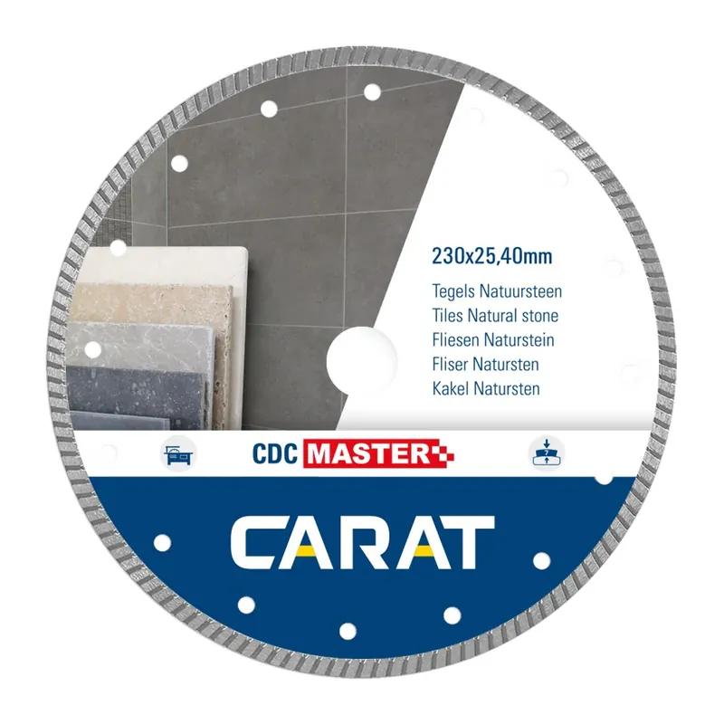 Rechtstreeks Van De Fabrikant CARAT DIAMANTBLAD 180MM 22.23MM CDC MASTER - VOOR TEGELS EN NATUURSTEEN