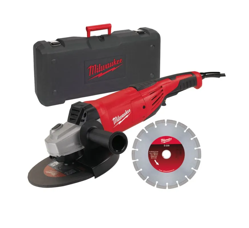 Milwaukee AG 22-230 DIAMANTSET HAAKSE SLIJPER Superprijs