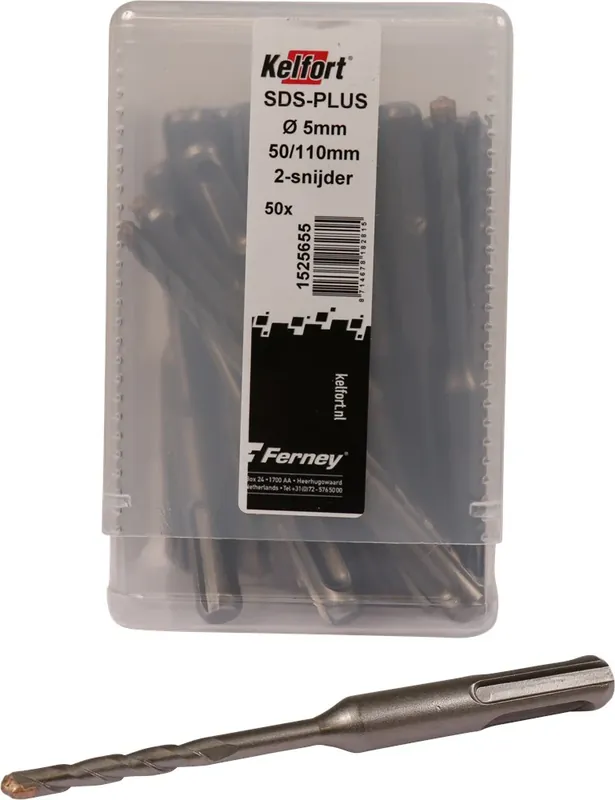 Kelfort HAMERBOOR SDS+ 5.0X50/110 - 50ST 2-SNIJDER Superprijs