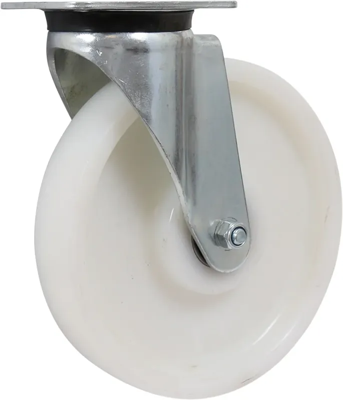 Kelfort ZWENKWIEL WIT KUNSTSTOF 250MM M/KOGELLAGER GEG. Beperkte Voorraad
