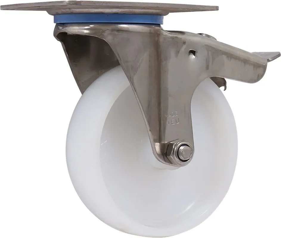 Favoriet Kelfort ZWENKWIEL WIT KUNSTSTOF RVS 100MM M/REM
