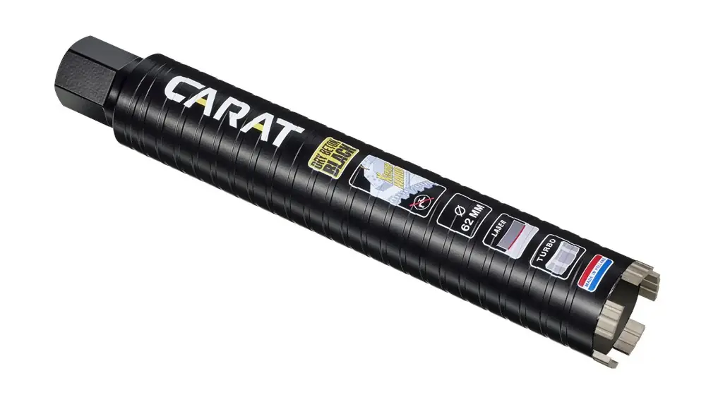 Alleen Vandaag CARAT LASER DIAMANTBOOR Ø62x300x5/4" UNCDRY BETON BLACK