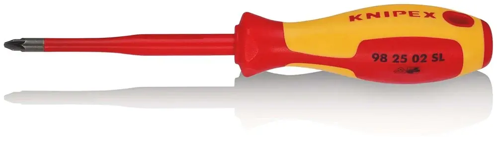 KNIPEX SCHROEVENDRAAIER POZIDRIV PZ 2 VDE Gecertificeerd