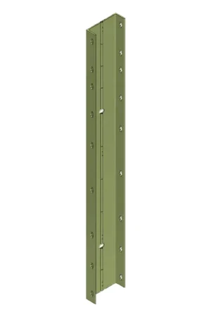 Paschal BEKISTINGELEMENT SCHARNIERHOEK 150 9,5 X 9,5 X 150CM MET KLEMPUNTOPENINGEN Snelle Levering
