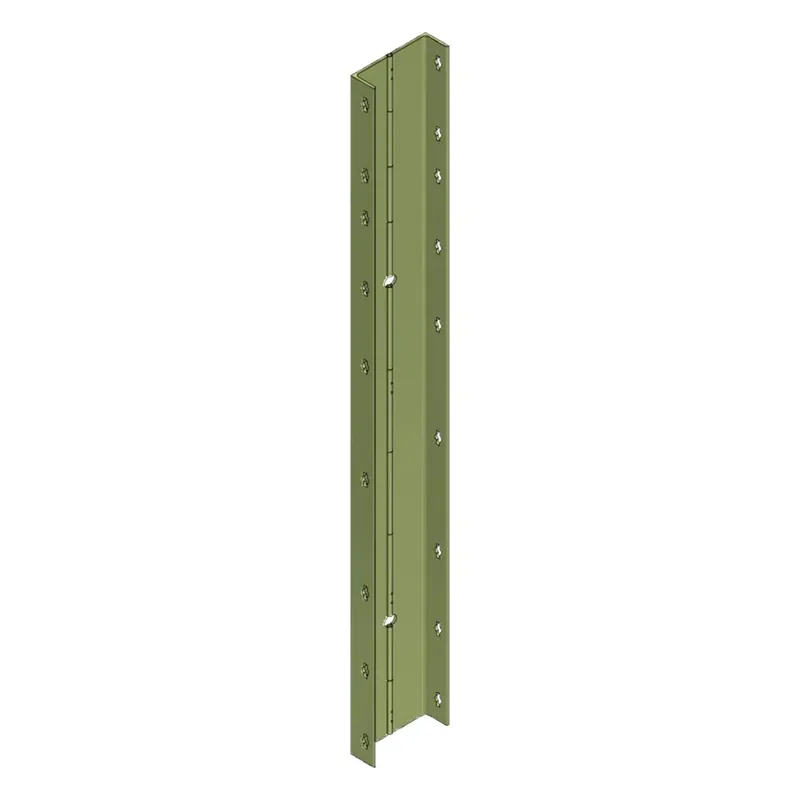 Paschal BEKISTINGELEMENT SCHARNIERHOEK 150 9,5 X 9,5 X 150CM MET KLEMPUNTOPENINGEN Snelle Levering