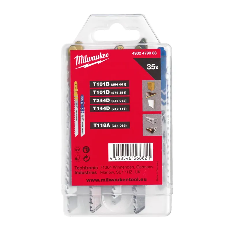 MILWAUKEE® Decoupeerzaagbladen Set 35-delig - 4932479088 Beperkte Voorraad