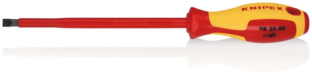 KNIPEX SCHROEVENDRAAIER SLEUF 8,0X1,2MM VDE Gratis Retour