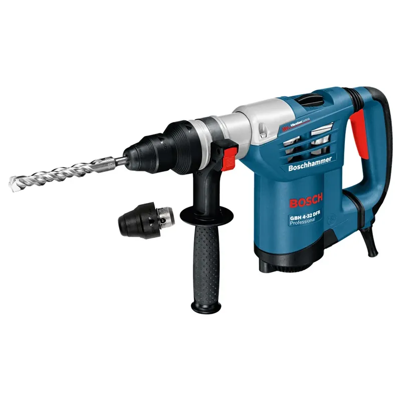 Tijdelijk Beschikbaar BOSCH GBH 4-32 DFR SET BOORHAMER DIEPTEAANSLAG 310 MM, HANDGREEP, SNELSPA