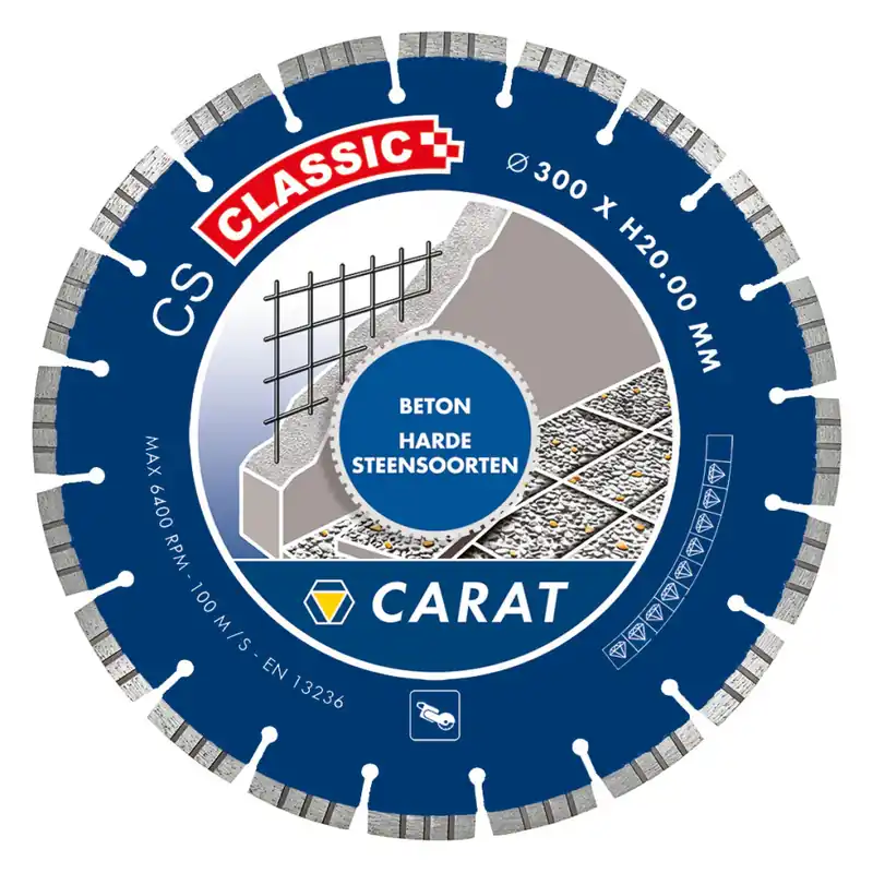 Actieprijs CARAT 5x DIAMANTZAGEN IN KOFFER BETON CS CLASSIC Ø350 x 25,40 MM