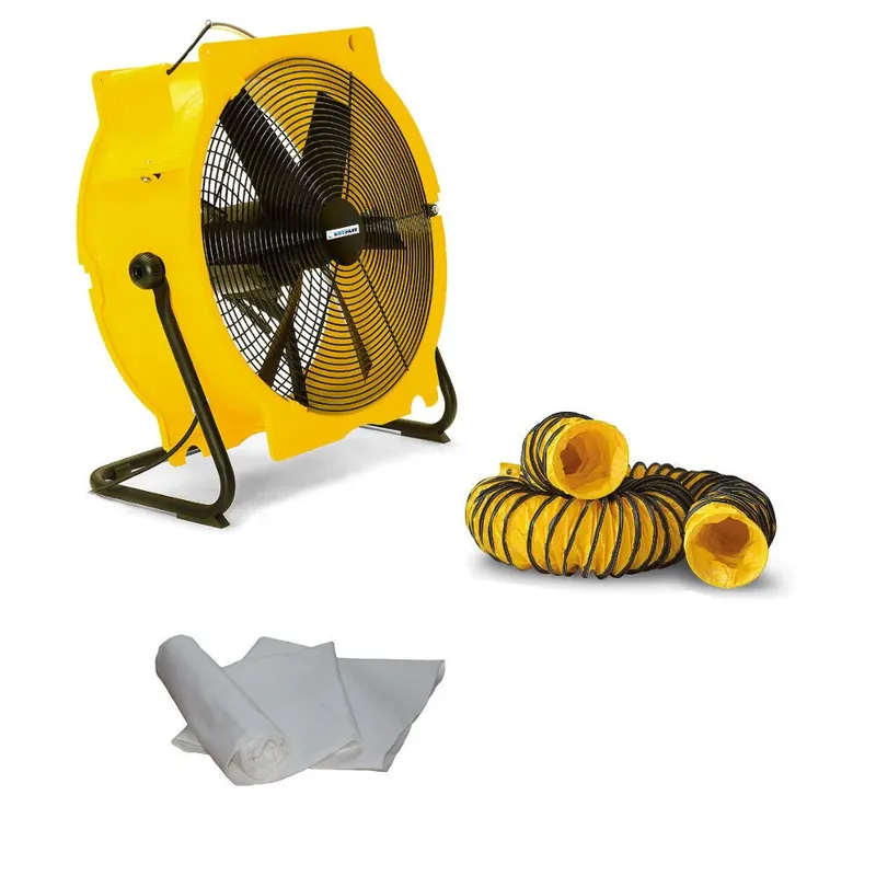 Dryfast Ventilatorset DFV7000 met Slang 10m, 2 Adapters en Stofzak Favoriet