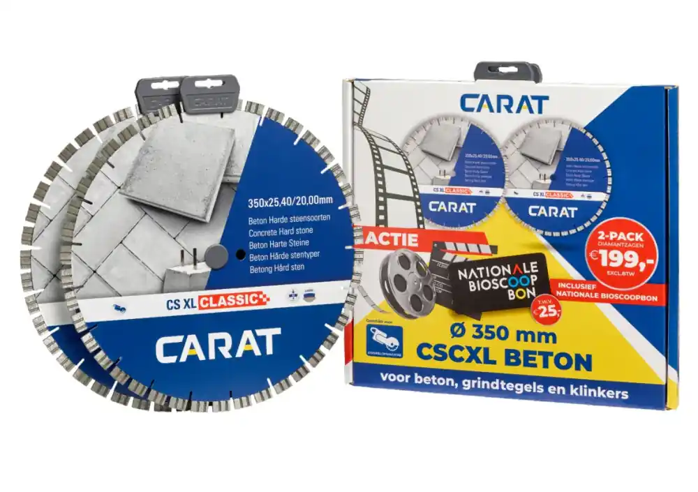 Favoriet Carat Diamantzaagbladenset CS XL Classic Beton 350x25,4mm - CSCXL35A23