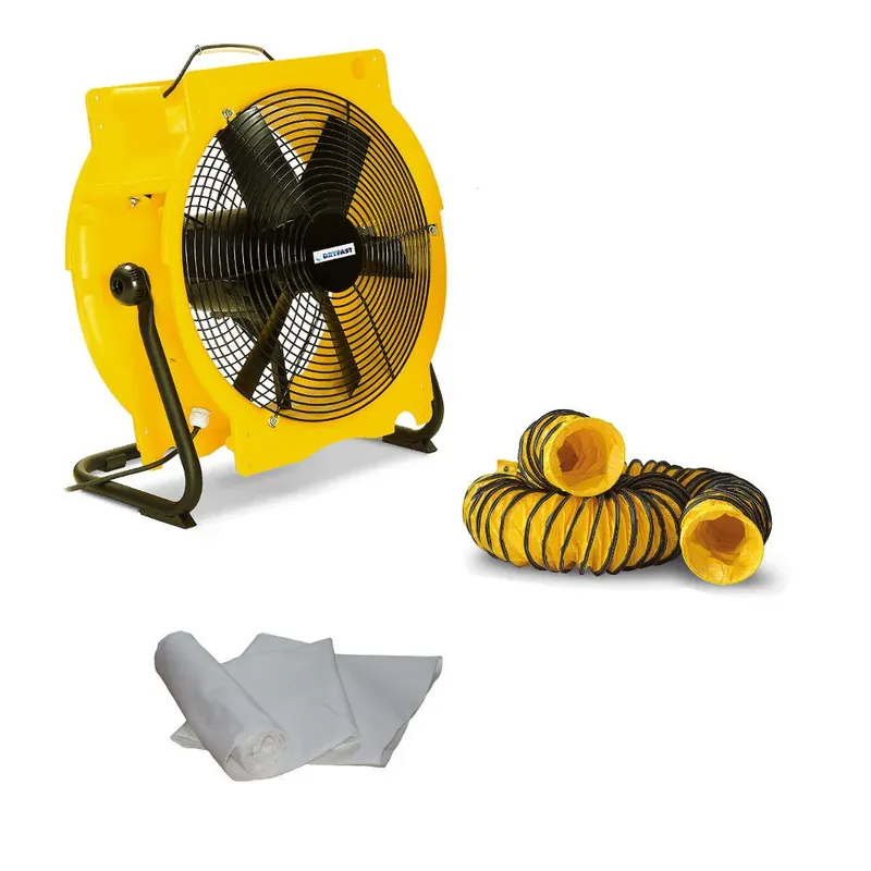 Beperkte Voorraad Dryfast Stofafzuigset DFV4500 met Slang 10m, 2x Adapters en Stofzak